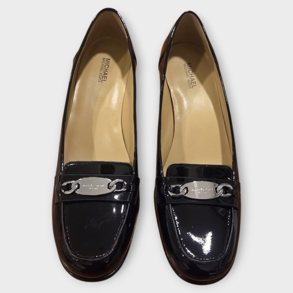 Michael Kors Lainey Mid Dress Loafer – Patent Black, Size 9 - Picture 2 of 13